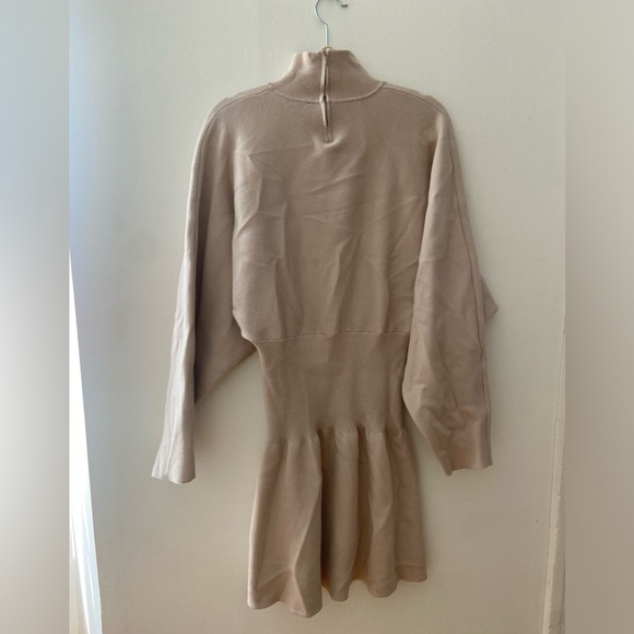 Zara knit dress holiday fall beige - Picture 2 of 3